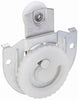 National Hardware Zinc-Plated Silver/White Nylon/Steel Sliding Door Hangers 2 pk