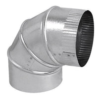 Imperial Manufacturing 5 in. Dia. x 5 in. Dia. Adjustable 90 deg. Galvanized Steel Elbow Exhaust (Pack of 8)