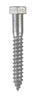 Hillman 1/2 in. X 3-1/2 in. L Hex Hot Dipped Galvanized Steel Lag Screw 25 pk