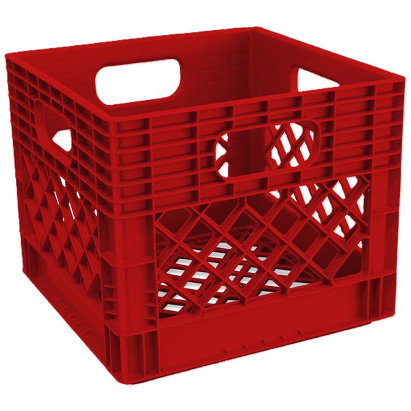 Organize-it, contenedor de almacenamiento miniatura rojo apilable (paquete de 8)