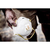3M N95 Sanding and Fiberglass Cup Disposable Respirator Pro-Series Valved White 10 pc (Pack of 5)