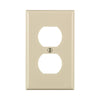 Leviton Light Almond 1 gang Thermoset Plastic Duplex Wall Plate 1 pk