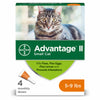 Bayer Advantage II Liquid Cat Flea Drops Imidacloprid/Pyriproxyfen 0.056 oz