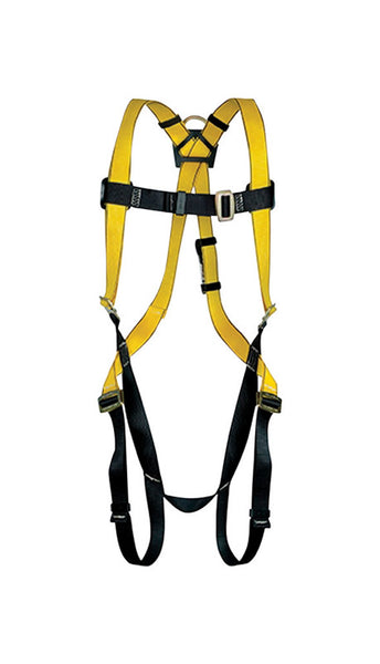 Safety Works Unisex Polyester Adjustable Safety Harness 400 lb. cap. Yellow 1 pc