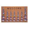 First Concept 18 in. W X 30 in. L Natural Floral Coir Door Mat