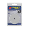 Master Magnetics 07222 2.61 X 0.375 Nickel Heavy Duty Round Base Magnet (Pack of 2)