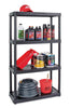 Maxit Resin Black Adjustable Shelving Unit 400 lbs. Capacity 54-1/2 H x 32 W x 14 D in.