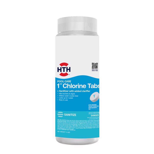 HTH Pool Care Tablet Chlorinating Chemicals 1.5 lb (1 in chlorine tabs) - Pack of 6