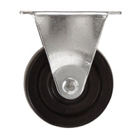 Titan 4 in. D Rubber Rigid Caster 150 lb 1 pk