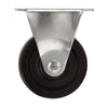 Titan 4 in. D Rubber Rigid Caster 150 lb 1 pk