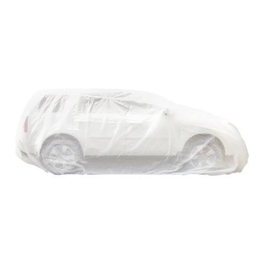 Trimaco 36002 One Size Fits All White Supertuff All-Purpose Non-Woven Car Cover