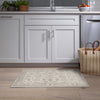 Gel Pro 24 in. W X 34 in. L Beige Geometric Polyester Accent Rug