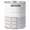 Rust-Oleum Matte Classic White Water-Based Acrylic Milk Paint 1 qt. (Pack of 2)