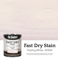 Old Masters Semi-Transparent Pickling White Oil-Based Alkyd Fast Dry Wood Stain 1 qt