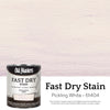 Old Masters Semi-Transparent Pickling White Oil-Based Alkyd Fast Dry Wood Stain 1 qt