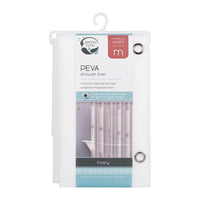 Zenna Home 72 in. H X 70 in. W Frosted Shower Curtain Liner PEVA