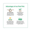 Jiffy 3 in. H Seed Starting Peat Pot 10 pk