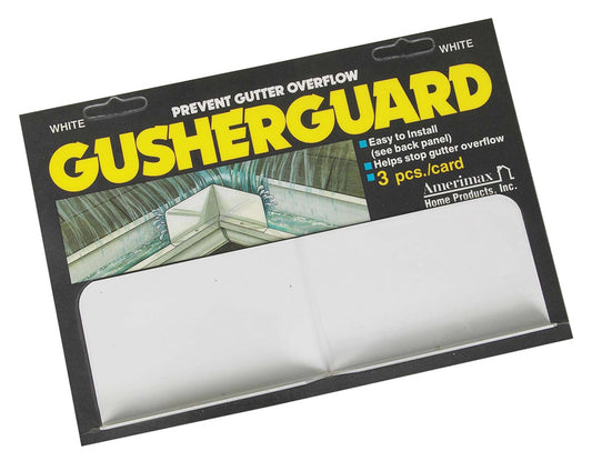 Amerimax White Aluminum Gusher Guard with 96% Tin and 4% Silver