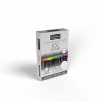 Celebrations Platinum LED T5 RGBW 100 ct Icicle Christmas Lights 9.5 ft. - Open Box