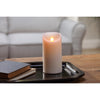 Gerson Bisque no scent Scent Flameless Pillar Candle (Pack of 6)