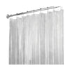 iDesign 72 in. H X 72 in. W Clear Solid Shower Curtain Liner Vinyl