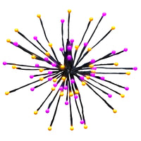 Celebrations Halloween Orange/Purple 16 in. LED Prelit Blast Halloween Decor