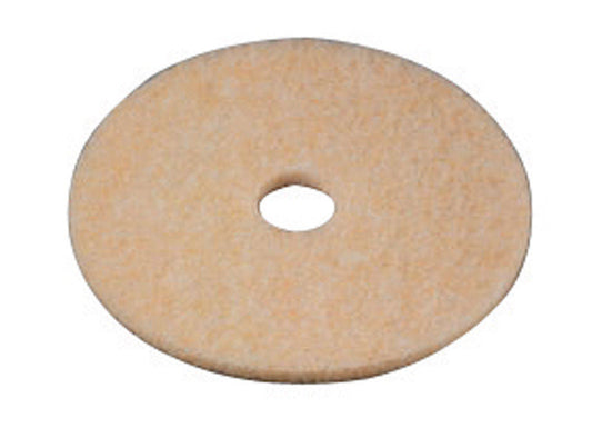 3M 20 in. Dia. Non-Woven Natural/Polyester Fiber Floor Polishing Pad Light Yellow (Case of 5)