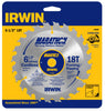 Irwin Marathon 6-1/2 in. D X 5/8 in. Classic Carbide Circular Saw Blade 18 teeth 1 pk