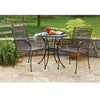 Living Accents Winston Black Round Steel Bistro Table