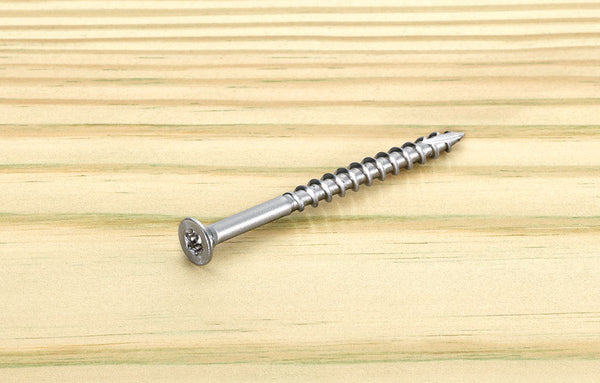 Tornillos para cubierta de cabeza plana con forma de estrella plateada Starborn Deckfast n.º 10 x 3 pulg., paquete de 250