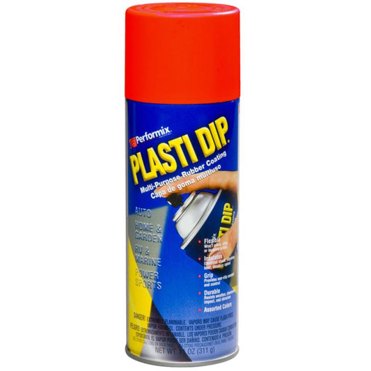 Plasti Dip Flat/Matte Red UV-Resistant Multi-Purpose Rubber Coating 11 oz. for Most Surfaces