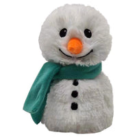 Warmies Scarf Snowman Stuffed Animals Green/White - Deal of The Week
