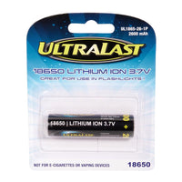 Ultralast Lithium Ion 18650 3.7 V 2600 Ah Rechargeable Battery UL1865-26-1P 1 pk