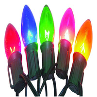 Celebrations Multicolored Transparent C7 Incandescent 25-Bulb Plug-In Christmas Light Set 24 L ft. - Deal of The Week