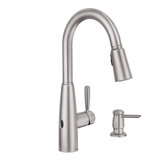 Moen Sperry One Handle Stainless Steel Pulldown Kitchen Faucet with Motion Sensor