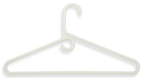 Honey-Can-Do 8 in. H X 15.75 in. L Plastic White Hanger 3 pk