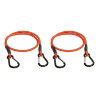 Keeper Orange Rubber Carabiner Style Bungee Cord 36 L x 0.315 Thick in. with Steel Hooks