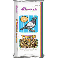 Brown’s American Series Rock Mix Pigeon Food 50 lb | Premium Corn-Free Seed Blend for Breeding & Training