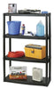 Maxit Resin Black Adjustable Shelving Unit 400 lbs. Capacity 54-1/2 H x 32 W x 14 D in.