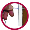 Monkey Hook Flush-Mount Galvanized Silver Picture Hanger 10 lb. (Pack of 12)