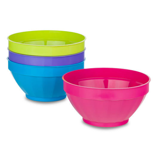 B and R Assorted Polyethylene Fluted Bowl 1 each (Pack of 36)