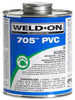 Ips Weldon Gray High-Strength Medium Bodied Fast Setting Low VOC 795 Rigid PVC Cement 1 pt.