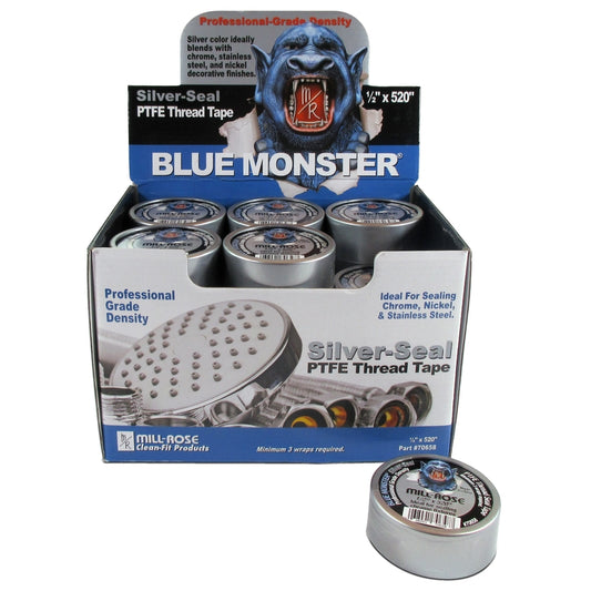 Mill Rose Blue Monster Silver 520 in. L x 1/2 in. W Thread Seal Tape (Pack of 30)