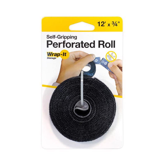 Wrap-It 144 in. L Black Polypropylene Cable Wrap (Pack of 6)