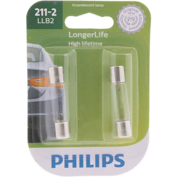 Bombilla incandescente Philips de larga duración para luces de cortesía, guantera, matrícula y maletero (211-2LLB2) - Oferta de la semana