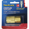 Tru-Flate Brass Quick Change Coupler 1/4 in. Female 1 pc. (Pack of 10)
