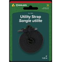 Coghlan's 1 in. W X 4 ft. L Black Utility Strap 1 lb 1 pk