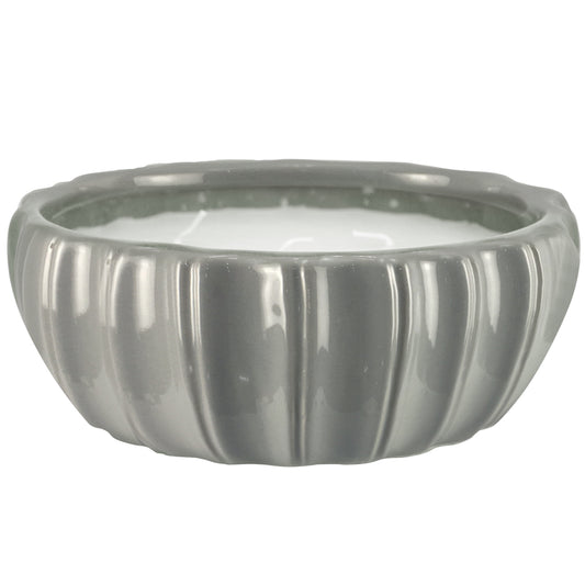Outdoozie Gray Ceramic 7.99 in. H Contour Multi-Wick Citronella Candle