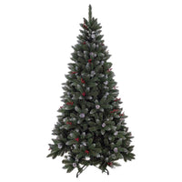 Holiday Bright Lights 1-2 Tree 7 ft. Full LED 500 ct Frost Glacier Pine Color Changing Christmas Tre