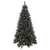 Holiday Bright Lights 1-2 Tree 7 ft. Full LED 500 ct Frost Glacier Pine Color Changing Christmas Tre